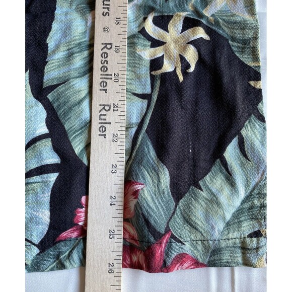 Kona Malia Shirt‎ Mens Med Black Floral Short Sleeve Button Up Tropical Hawaiian - Picture 9 of 9
